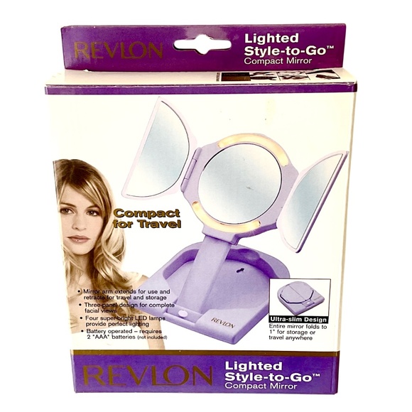 Revlon lighted travel makeup mirror - Picture 1 of 6